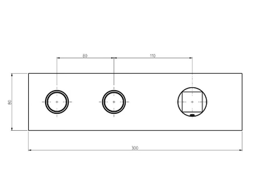 ALINE 49000V2 - Hydroprogressive 3 hole stainless steel shower mixer by Rubinetterie Frattini - view 3